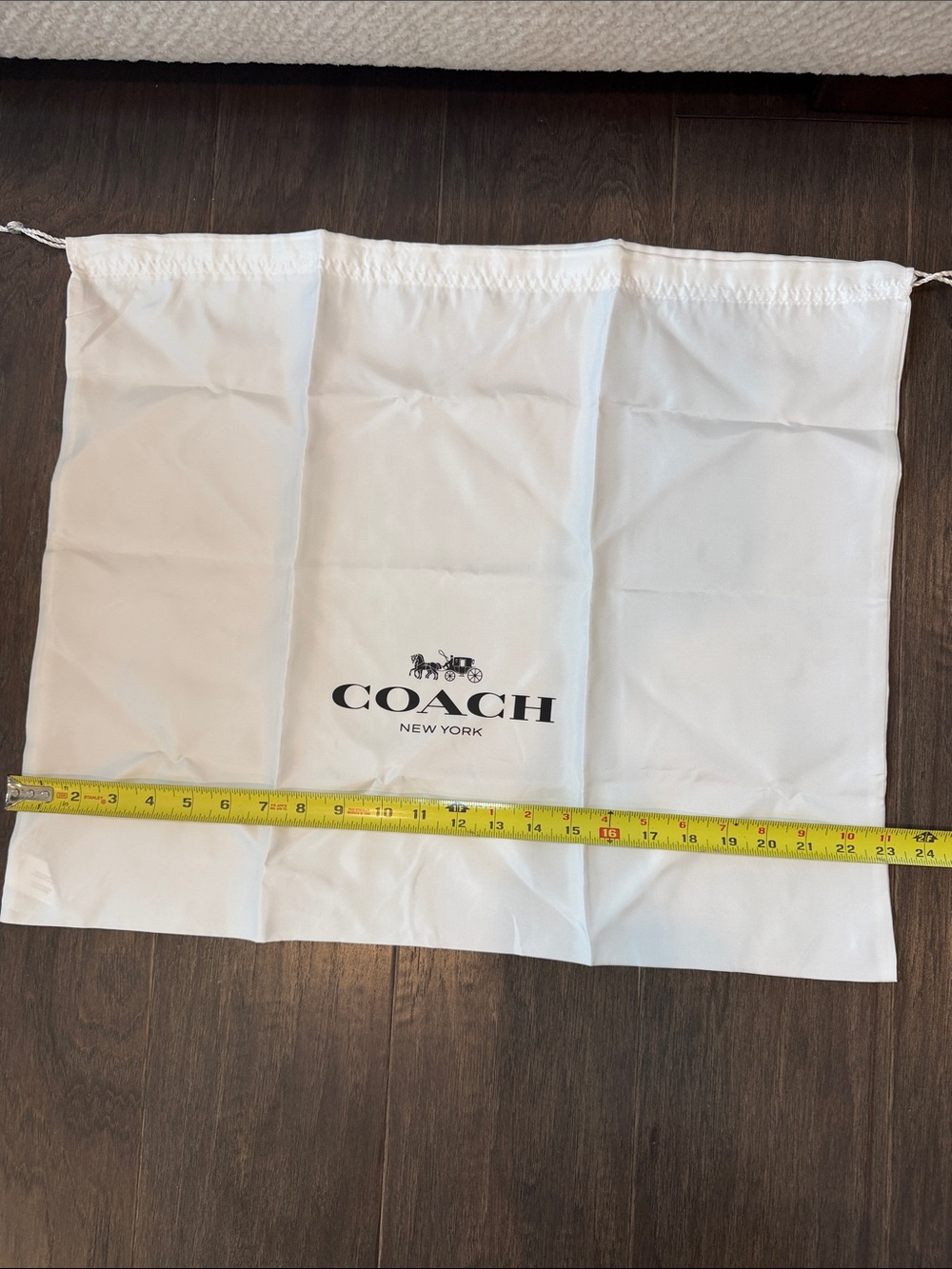 Coach White Dust Bag - Picture 2 of 5